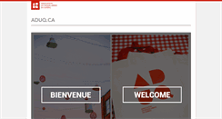 Desktop Screenshot of aduq.ca
