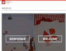 Tablet Screenshot of aduq.ca